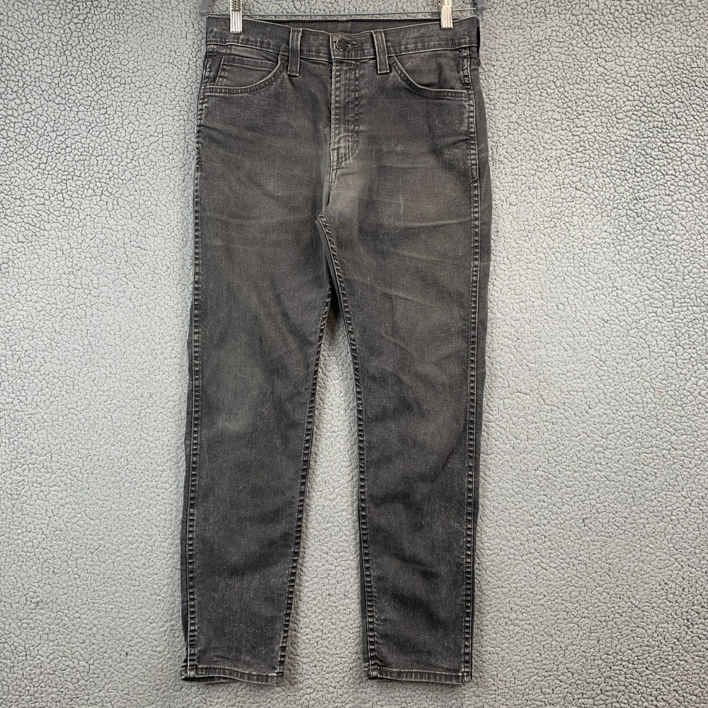 Levi 522 Jeans Mens Size 30X30 Black Denim Slim Fit